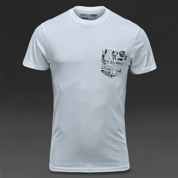 Vans Register Pocket Tee White / Checkered Past for Men